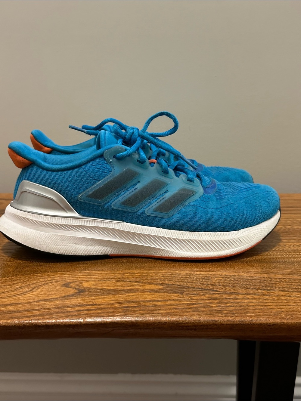 Adidas Kids Blue Athletic Sneakers - Breathable Lace-Up Running Shoes